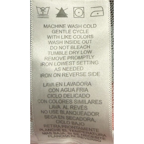 Bonnie Baby Pink Knit Tulle Dress 18M Textured Long Sleeve Rosette Detail - Picture 4 of 4